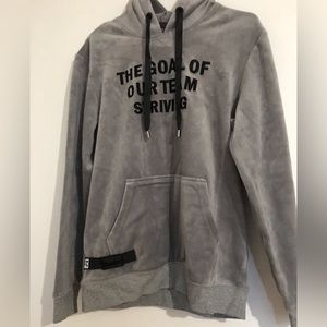 Grey fleece hoodie